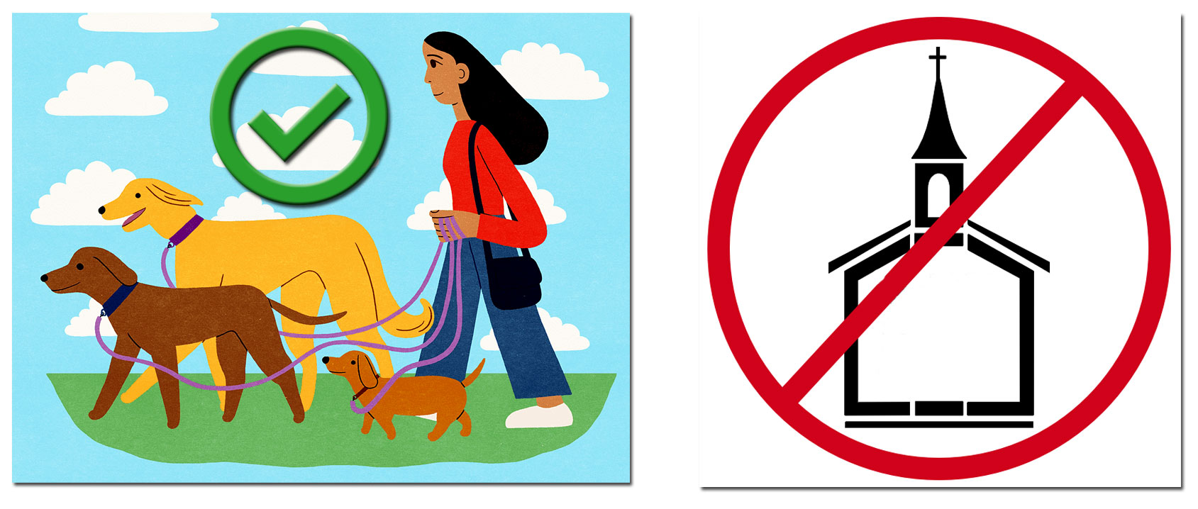 zabranjena crkva dozvoljeno psima